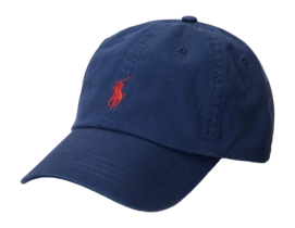 Kappe Ralph Lauren Cotton Chino Baseball Herren Newport Navy/Red
