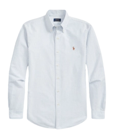 Chemise Ralph Lauren Men Oxford Shirt Blue/White Stripe