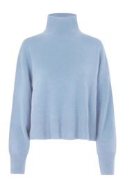 Pull Col Roulé Samsoe Samsoe Femme Nola Subdued Blue