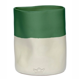 Utensil Pot Dutchdeluxes Dented Crock White Green