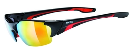 Zonnebril Uvex Blaze III Black Red Mirror Red
