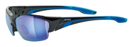 Zonnebril Uvex Blaze III Black Blue Mirror Blue