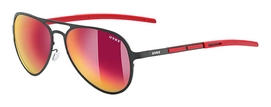 Zonnebril Uvex LGL 30 Pola Black Red Mirror Red