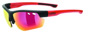 Zonnebril Uvex Sportstyle 115 Black Mat Red Mirror Red