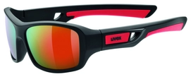 Zonnebril Uvex Junior Sportstyle 505 Black-Mat Red