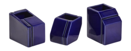 Vaas Serax Mini Silos Blue (Set van 3)