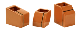 Vaas Serax Mini Silos Orange (Set van 3)