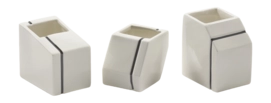 Vaas Serax Mini Silos White (Set van 3)