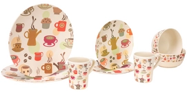 Servies Vango Bamboo 2 Person Bamboo Set Kaffeepausen Set