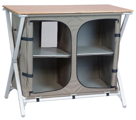Aufbewahrungssystem Vango Bamboo Double Storage Unit Dune