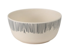 Schaal Vango Bamboo Bowl Grey Stripe (14 cm)