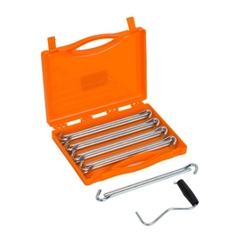 Tentharing Vango Anchor Steel Peg Set extractor storage case Silver 23 cm (20-Delig)