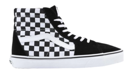 Vans SK8 Hi Checkerboard Black