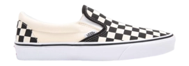 Vans Women Classic Slip On Black White Checkerboard White