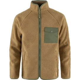 Sweatjacke Fjällräven Vardag Pile Fleece Men Buckwheat Brown Laurel Green