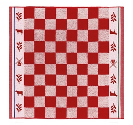 Keukendoeken DDDDD Veere Rood (Set van 6)