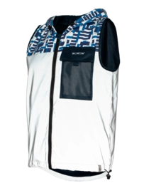 Veiligheidshesje WOWOW Unisex Towson Jacket Blue Full Reflective