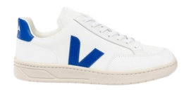 Sneaker Veja V12 Leather Extra Men White Paros-Schuhgröße 40