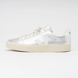 Veja Women Campo Chromefree Leather Silver White