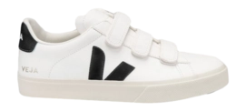 Sneaker Veja Recife Logo Chromefree Leather Women Extra White Black-Schuhgröße 36
