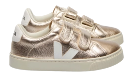 Veja Kids Small Esplar Leather Platine White
