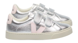 Veja Kids Small Esplar Leather Silver Lassi