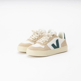 Veja Kids Small V-10 Laces Chromefree Leather Extra White Brittany Almond