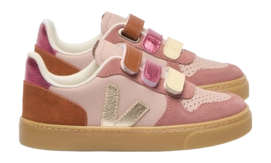 Veja Kids Small V-10 Leather Babe Platine