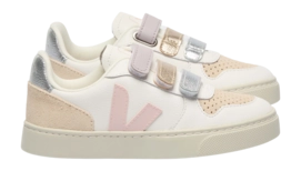 Veja Kids Small V-10 Leather White Petale
