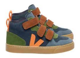 Veja Kids Small V-10 Mid Suede Nautico Fury Natural