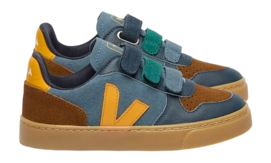 Veja Kids Small V-10 Suede California Ouro Natural