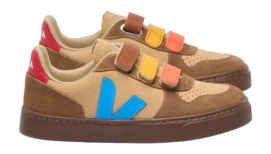 Veja Kids Small V-10 Suede Desert Egee Brown