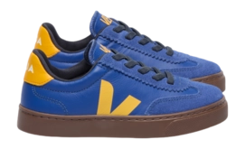 Veja Kids Small Volley O.T. Leather Atlantic Ouro Bark