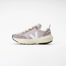 Veja Small Kids Canary Light Alveomesh Parme White