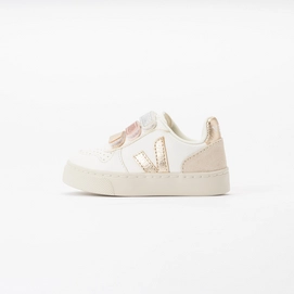 Sneaker Veja V-10 Chromefree Leather Kleinkinder Multico Extra White Shiny