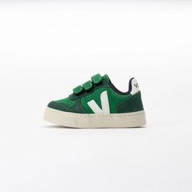 Veja Small Kids V-10 Suede Emeraude White 25