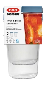 Vershoudbakje OXO Good Grips Twist and Stack 900 ml (Set van 2)