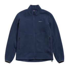 Vest Bergans Men Rabot Navy Blue Merino Fleece Midlayer Regular Fit