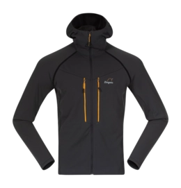 Vest Bergans Men Y MountainLine Wooltech Midlayer Jacket Dark Shadow Grey Slim fit