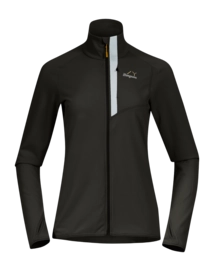 Vest Bergans Women Y LightLine Essence Dark Shadow Grey/Pearl Grey Midlayer Jacket Slim Fit