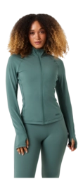Vest Björn Borg Women Borg Full Zip Midlayer Balsam Green