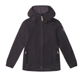 Vest Fjällräven Kids Keb Fleece Hoodie Dark Grey Black