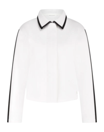 Vest House of Gravity Women Contrast Jacket Off White X Black Sapphire