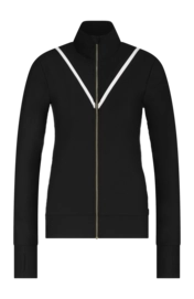 Vest House of Gravity Women Performance Jacket Rib Black Sapphire X White Topaz
