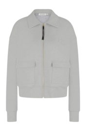 Vest House of Gravity Women Tailored Zip Cardigan Stone Melange
