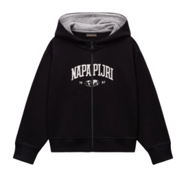 Vest Napapijri Kids B-Inot Full Zip Hoodie Black Beauty