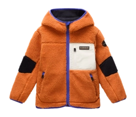 Vest Napapijri Kids Yupik Full Zip Hoody 3 Orange Pumpkin