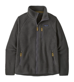 Vest Patagonia Men Retro Pile Jacket Black w/Forge Grey