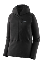 Vest Patagonia Women R1 P/O Hoody Black