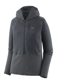 Vest Patagonia Women R1 P/O Hoody Smolder Blue
